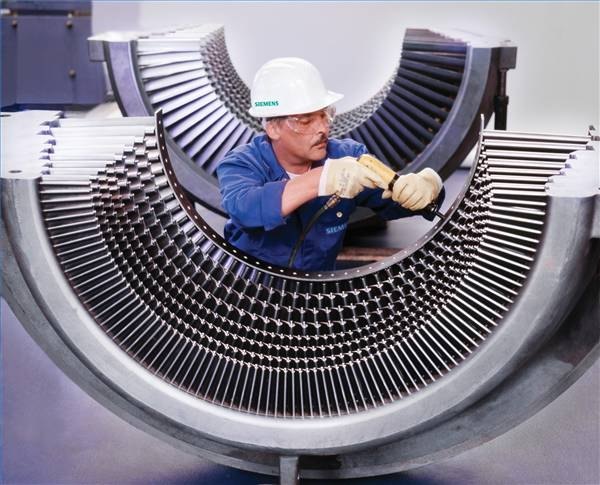 Steam Turbine, Seimens press picture.