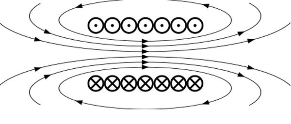 Solenoid field lines cross section  (Nuno Nogueira/Wikipedia)