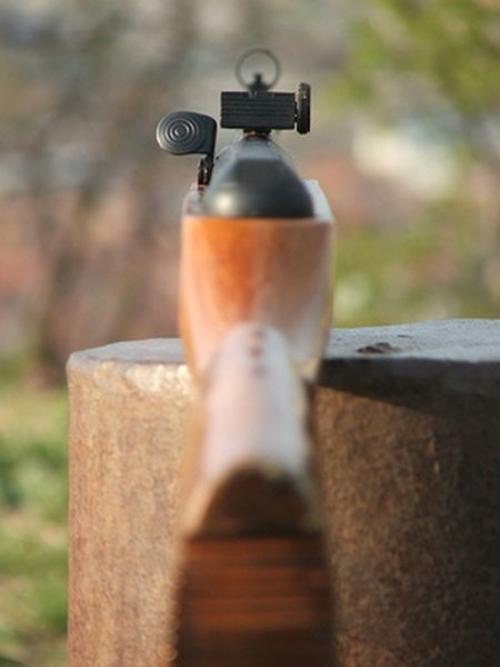 How to Adjust a Rifle Rear Sight If Shooting High