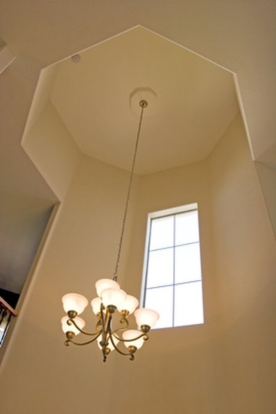 Light Fixture In A Cathedral Ceiling, How To Install A Light Fixture On Slanted Ceiling
