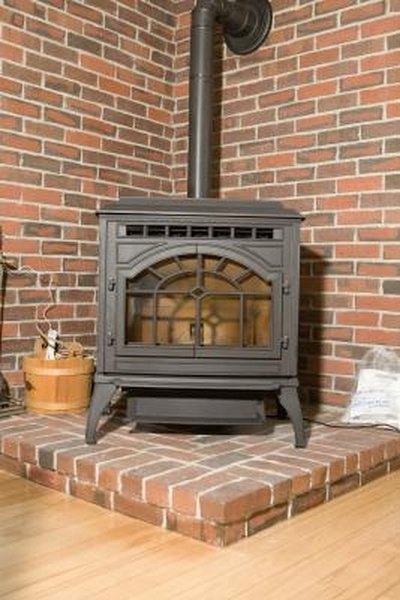 brick behind stove