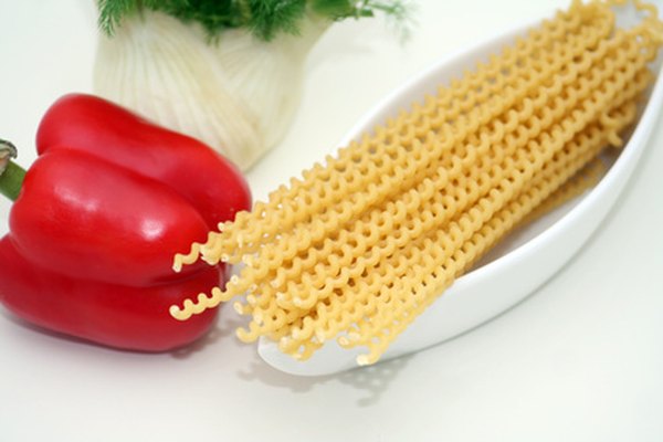 Pasta can be used to make a DNA model.