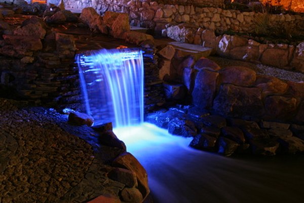 led pool waterfall lights