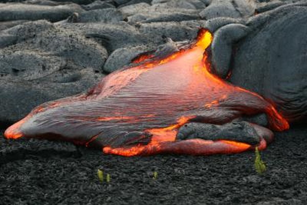 Viscous lava.