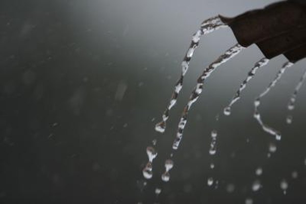 water spots on ceiling after heavy rain