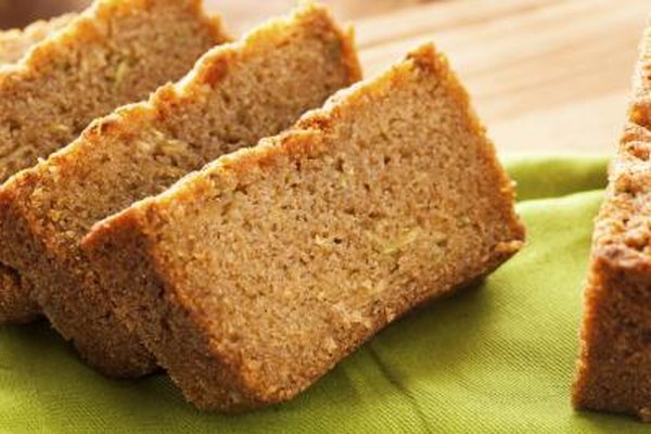 Moist dessert -like zucchini bread molds quickly.