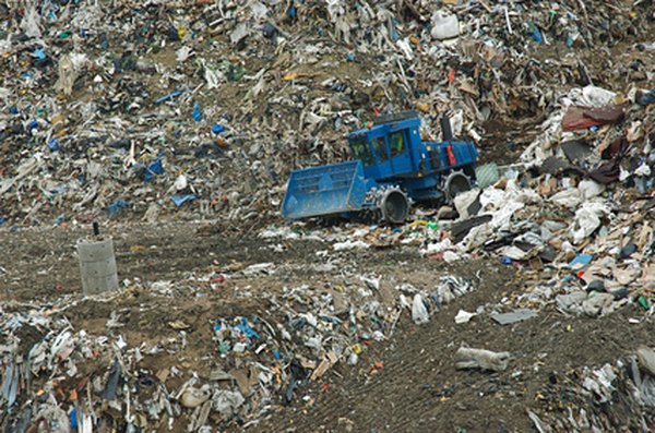 Decomposing garbage is one possible source for methane.