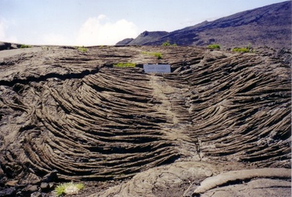 Pahoehoe lava flow