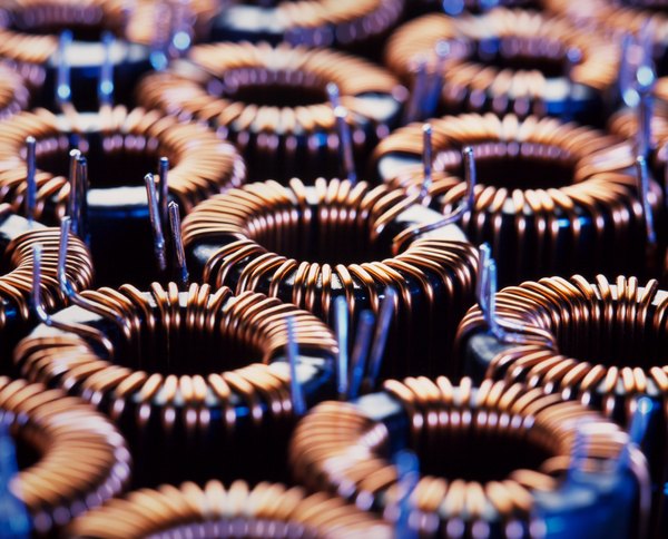 Copper coils.