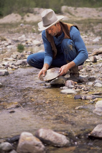 Panning is one of the easiest methods of placer mining.