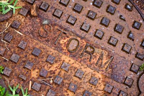 Hide storm drain backyard