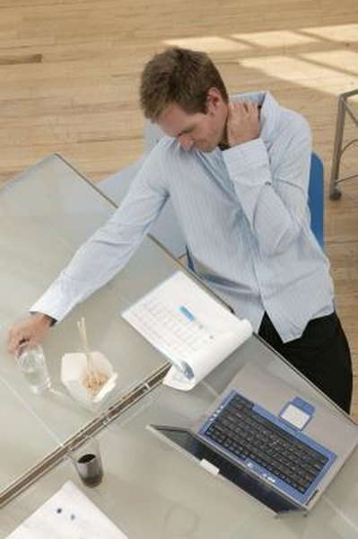 Desk Yoga for the Neck  Woman