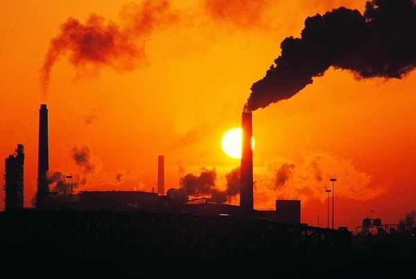 Power plant emissions contribute to the greenhouse effect.