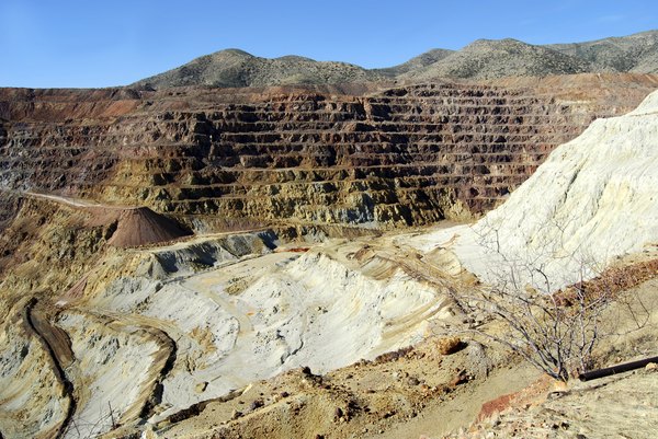 Open pit copper mine in Chile