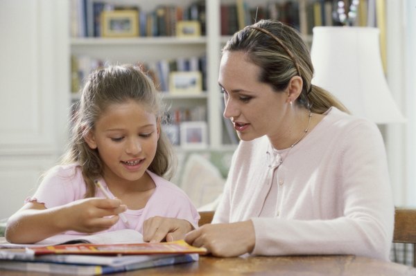 Girl interviewing woman