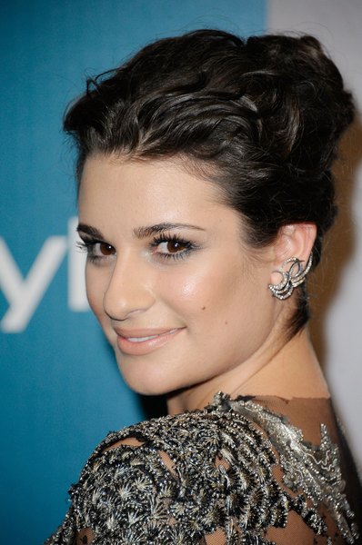 Lea Michelle, no Globo de Ouro de 2012