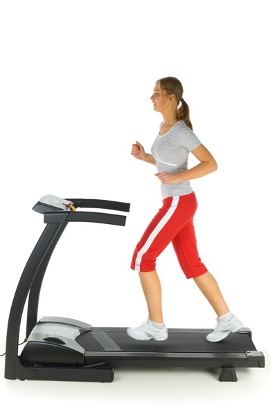 Low Impact Walking on the Treadmill - Woman
