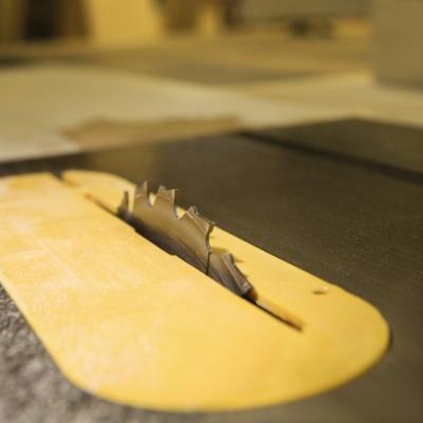 Cutting Laminate Flooring Upside Down With A Table Saw