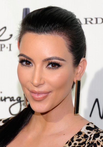 Kim Kardashian na inauguração da Kardashian Khaos, no Mirage Hotel & Casino, em Las Vegas
