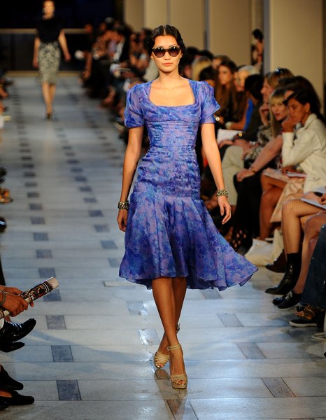 Zac Posen se destacou com os looks florais