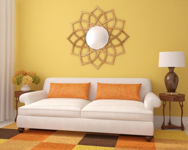 what matches yellow walls