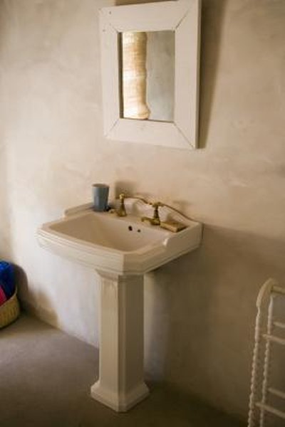How To Attach A Pedestal Sink To The Wall Without Studs