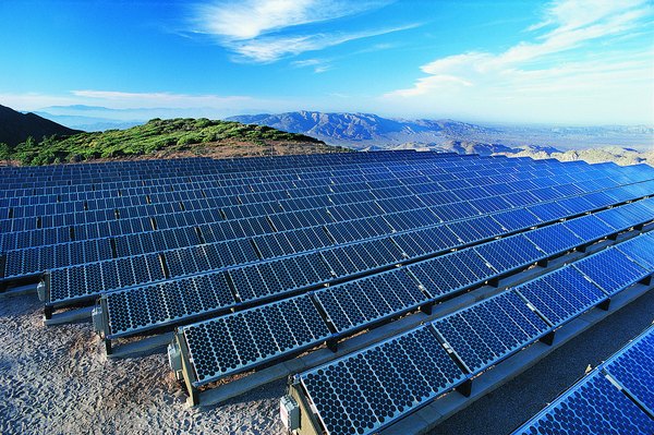 Solar Power Panels, Mt. Laguna, California.