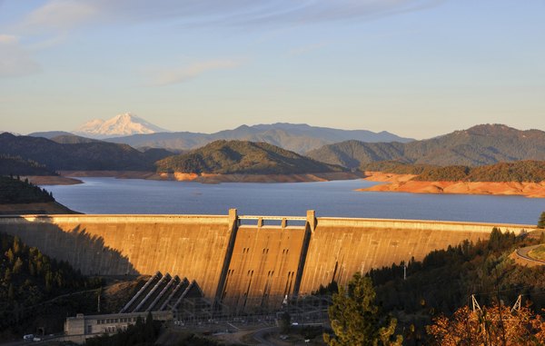 Shasta Dam with Mt. Shasta in the background