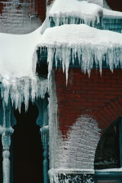 If melting ice leaks inside, your insurance should cover it.