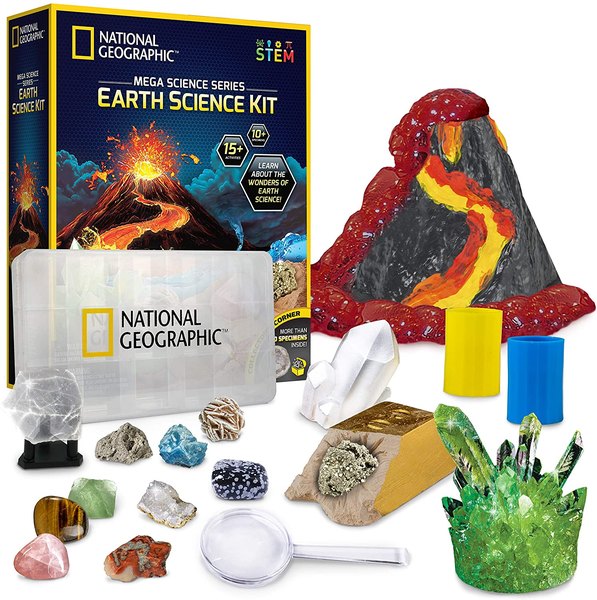 Make your own volcano, and study different rocks with this kit.