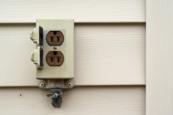 Minimalist Add Exterior Electrical Outlet for Simple Design