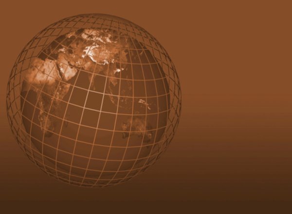 Spherical trigonometry uses latitude and longitude values to determine angle distances.