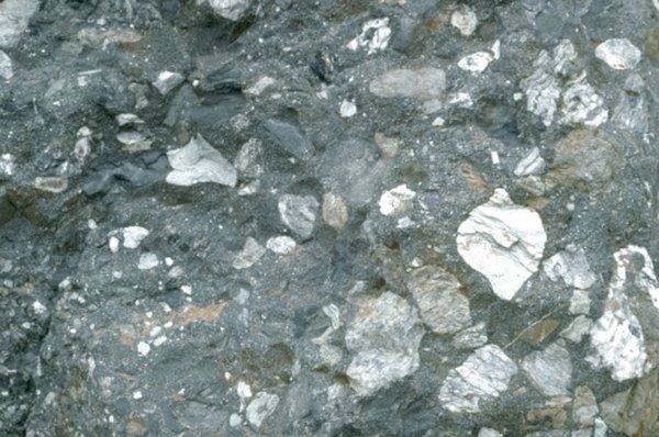 A variety of minerals are present in lava rocks.
