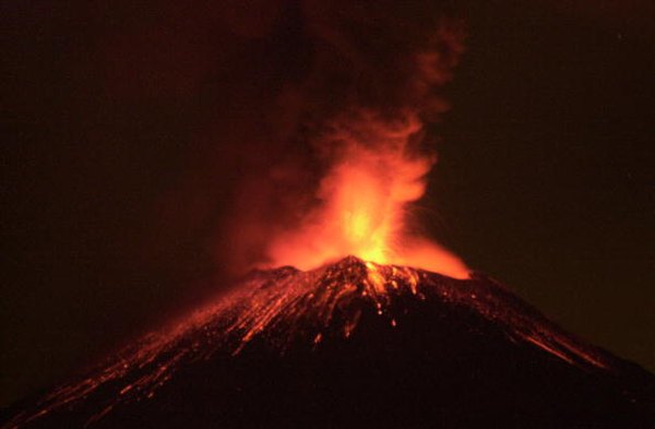 Basaltic lava is typically a fast-flowing lava.