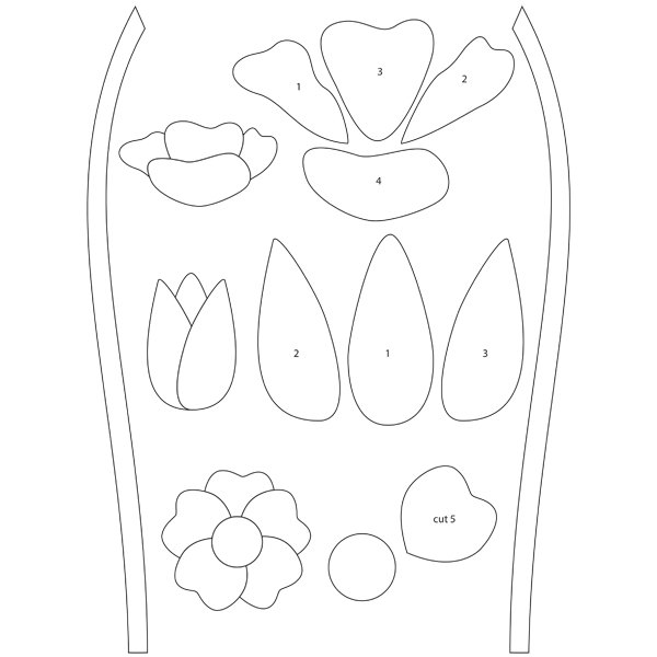 Moldes de flores