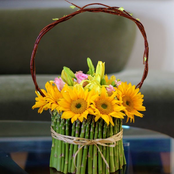 Este é um belo arranjo para decorar sua casa na primavera