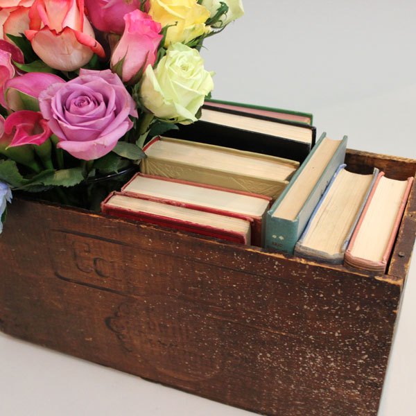 Encha a caixa com livros