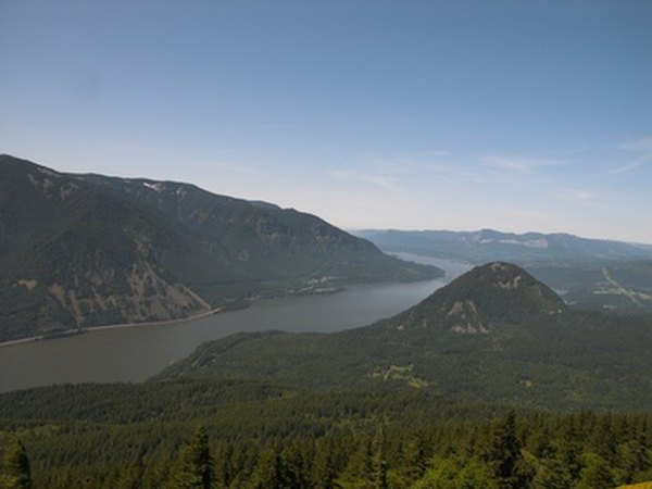 The Columbia River Gorge creates a wind tunnel through the Cascade Range of the Pacific Northwest.