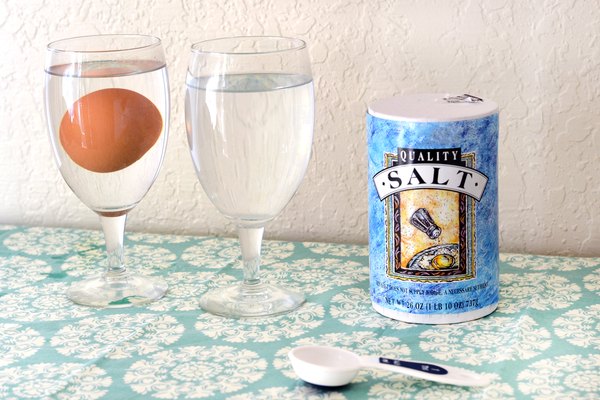 hypothesis for how much salt to make an egg float