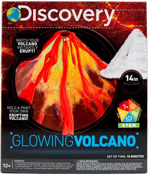 Get artistic by making your own glowing volcano.