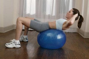 Exercise ball routines are great for toning the belly.
