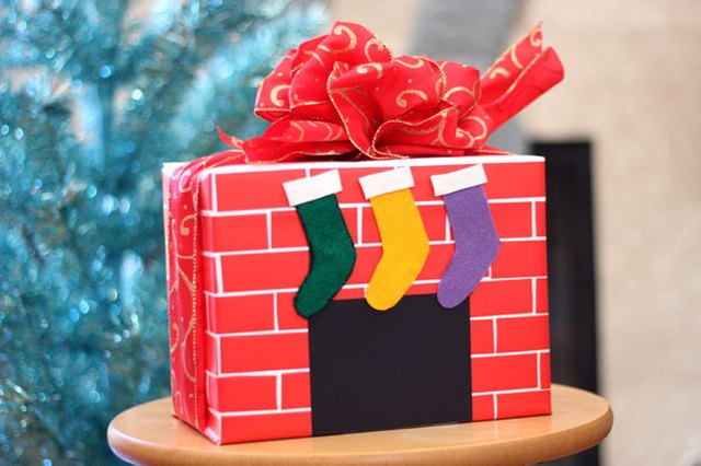 Fireplace Mantel Gift Wrap