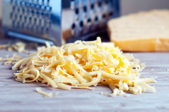An image of shredded cheese.