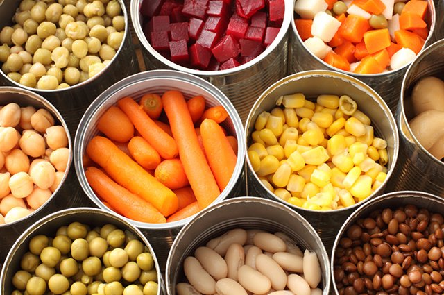 An image of canned vegetables.