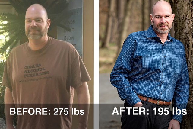 Scott H. before and after photos.