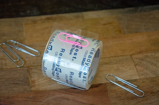 paper clip roll of tape