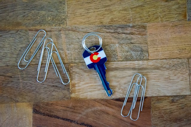 paper clip key ring