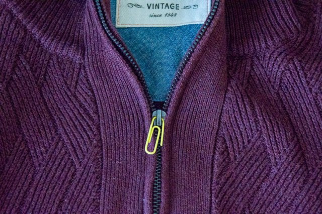 paper clip zipper pull