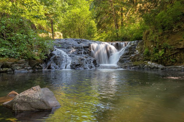Waterfall along Sweet Creek Hiking Trail