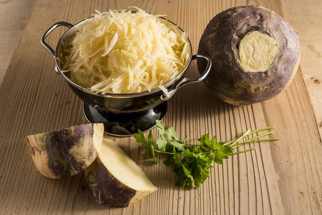 Grated swede